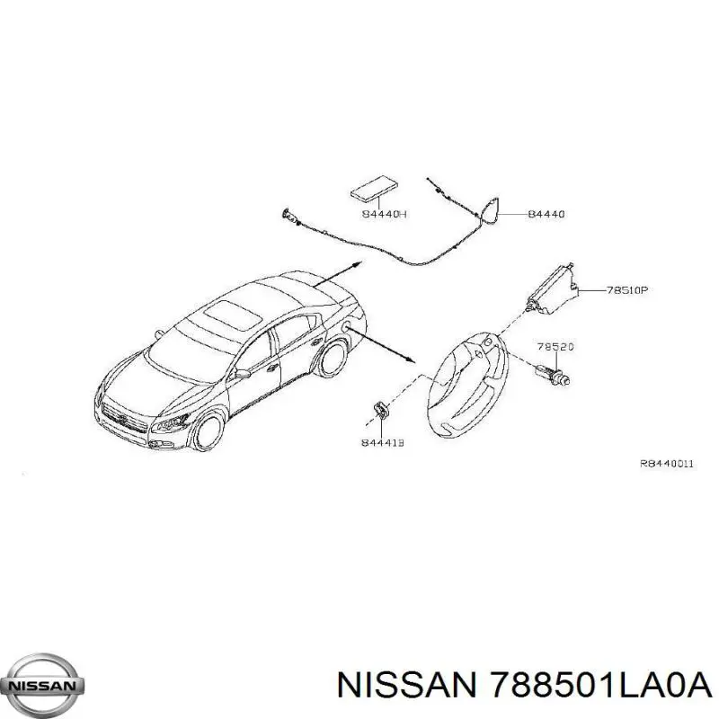 Мотор-привід відкриття лючка бака Nissan Armada (Y62) (Нісан Armada)