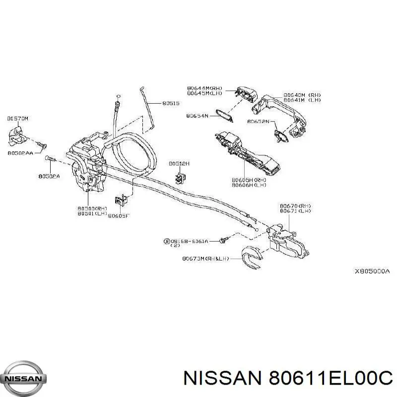  80611EL00C Nissan