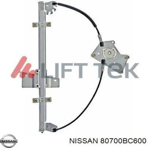 80700BC600 Nissan/Infiniti Механізм склопідіймача дверей передніх, правих