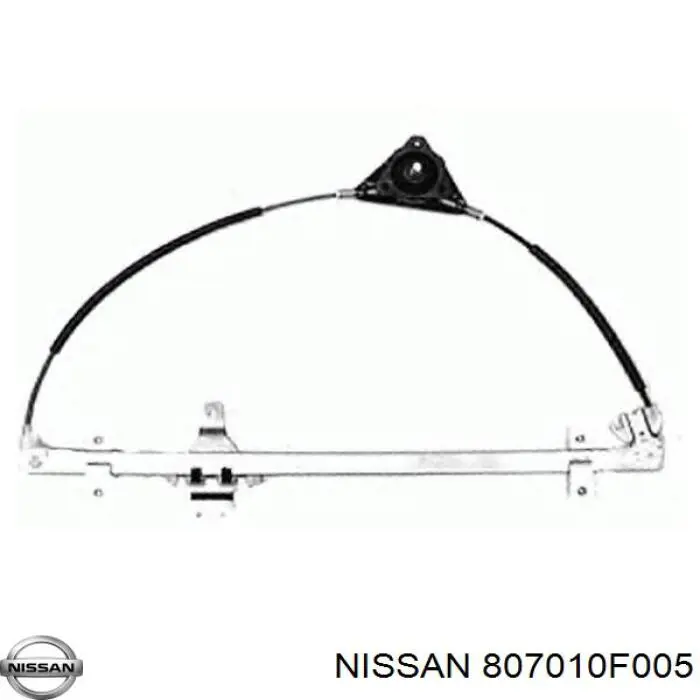 Механізм склопідіймача двері передньої, лівої Nissan Terrano 2 (R20) (Нісан Террано)