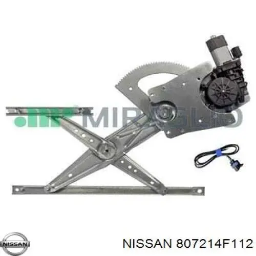 Склопідйомник з електродвигуном Nissan/Infiniti 807214F112 ціна, від 36.21 USD