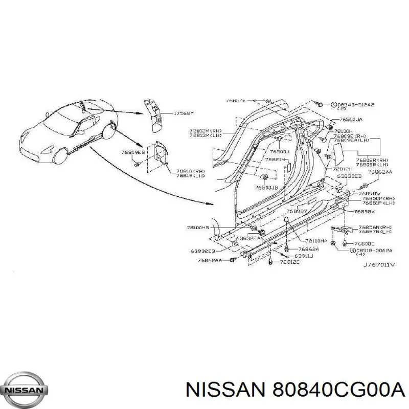 80840CG00A Nissan/Infiniti 