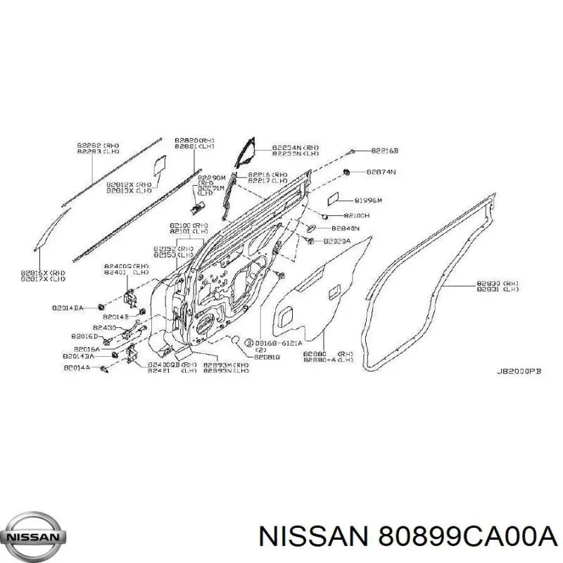  80899CA00A Nissan