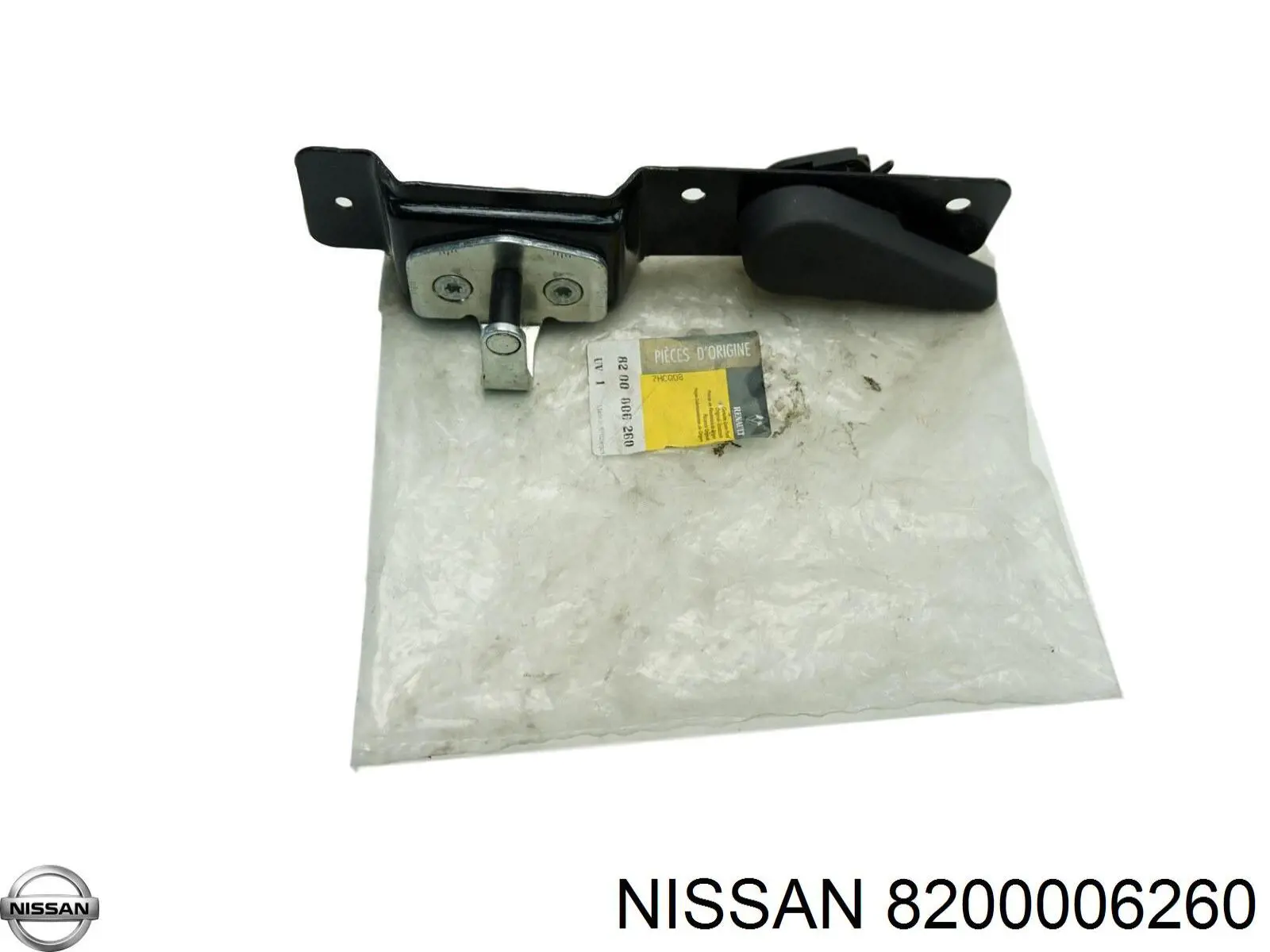 Ручка задньої (двостулкової) двері права внутрішня 8200006260 Nissan/Infiniti