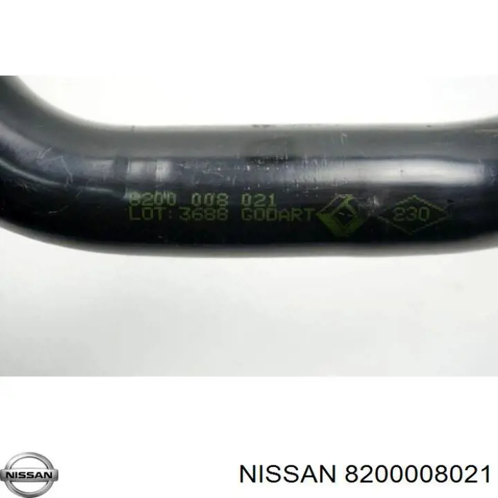 Шланг/патрубок водяного насосу, нагнітаючий 8200008021 Nissan