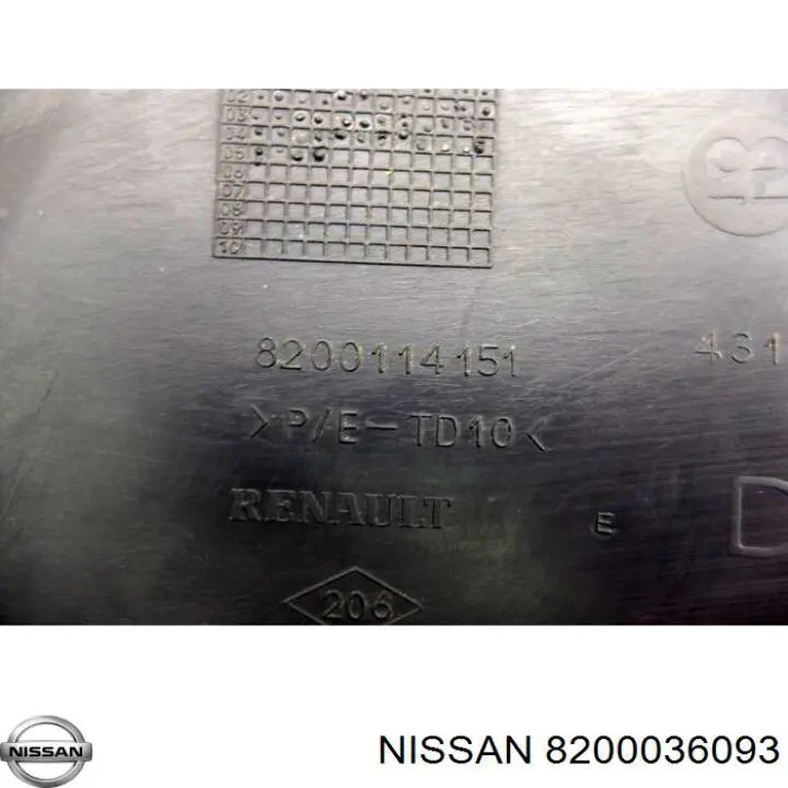 Накладка заднього лівого крила 5051462 Autotechteile