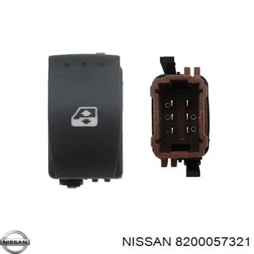 Кнопка вмикання двигуна склопідіймача передня права Nissan Primastar (J4) (Нісан Прімастар)