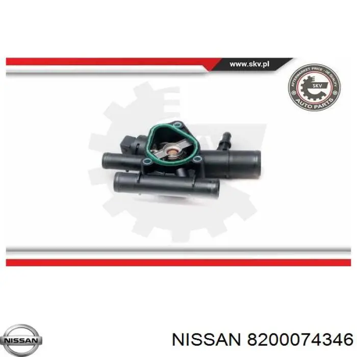 Кожух термостата Nissan/Infiniti 8200074346 ціна, від 16.04 USD