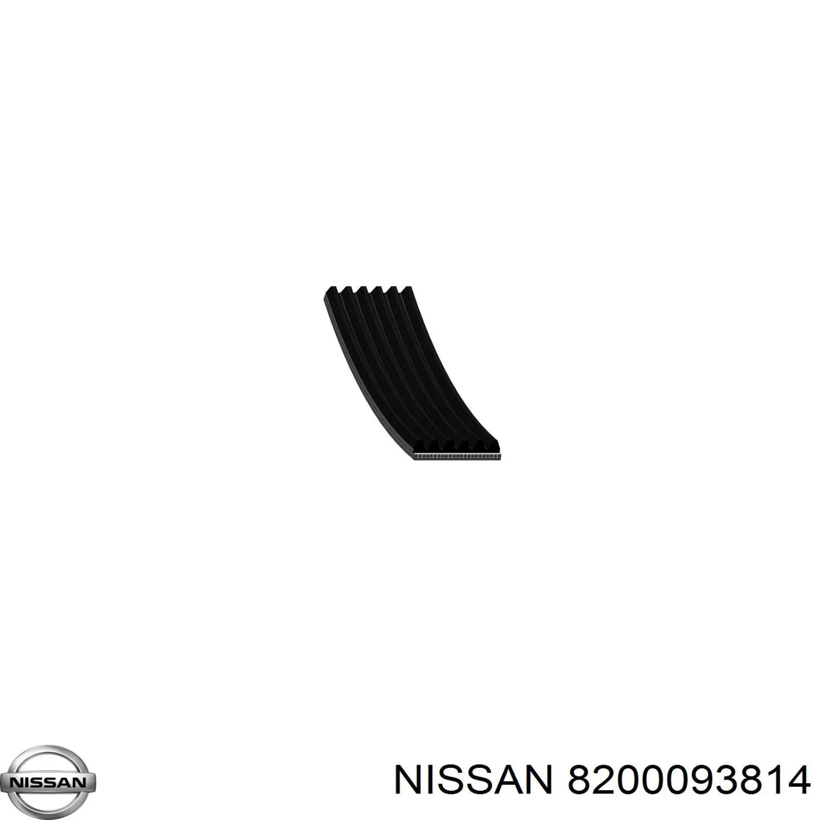 Ремінь приводний, агрегатів 8200093814 Nissan