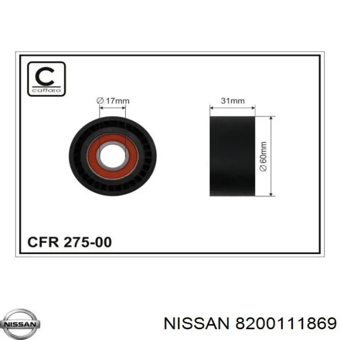 8200111869 Nissan натягувач приводного ременя