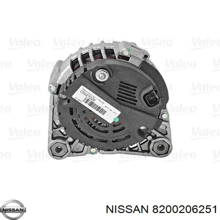 Генератор Nissan/Infiniti 8200206251 ціна, від 122.28 USD
