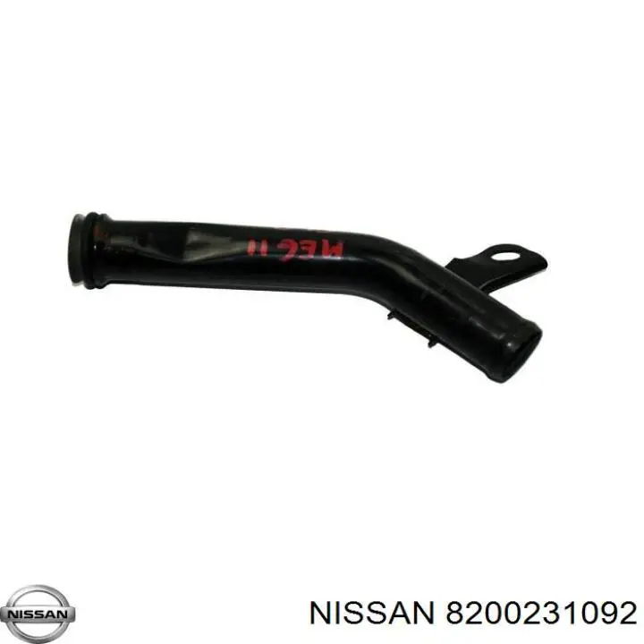 Шланг/патрубок водяного насосу, приймальний 8200231092 Nissan/Infiniti