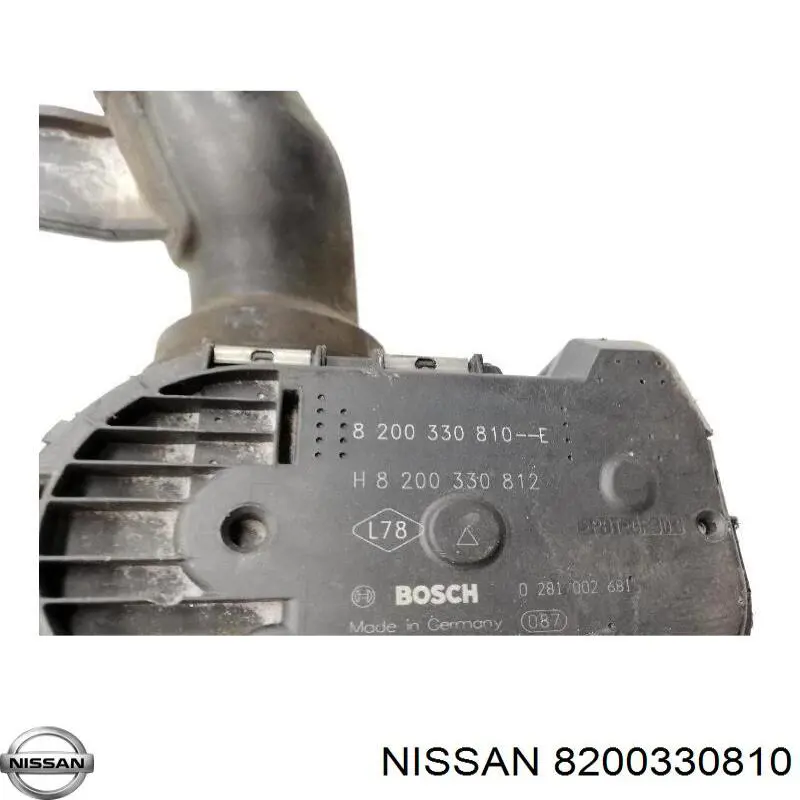 Дросільна заслінка 93161581 Opel