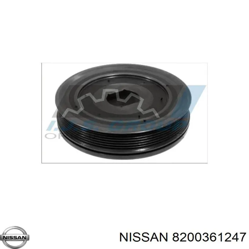 Купити 8200361247 Nissan/Infiniti Шків колінчастого вала