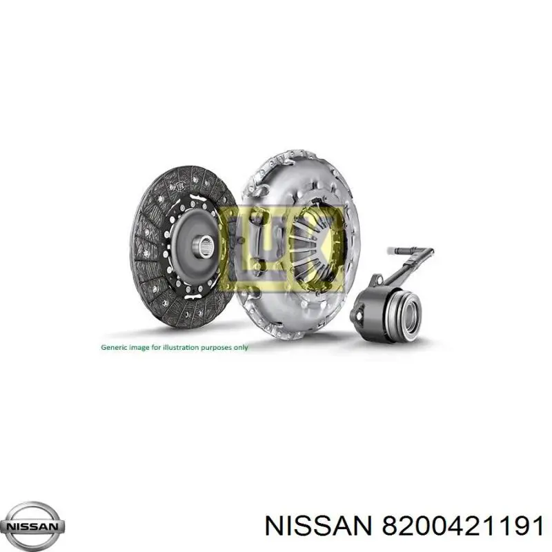 Комплект зчеплення (3 частини) Nissan/Infiniti 8200421191 ціна, від 351.16 USD