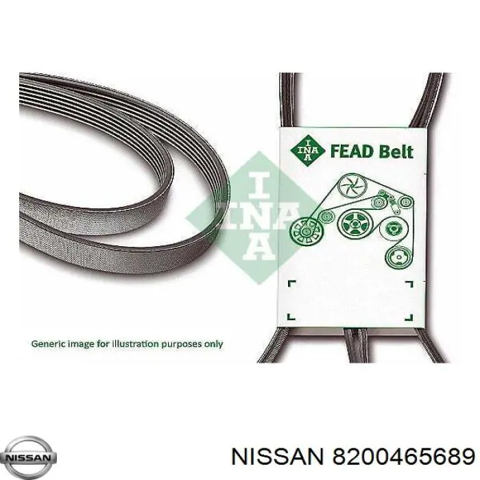 Клиновий ремінь Nissan/Infiniti 8200465689 ціна, від 14.51 USD