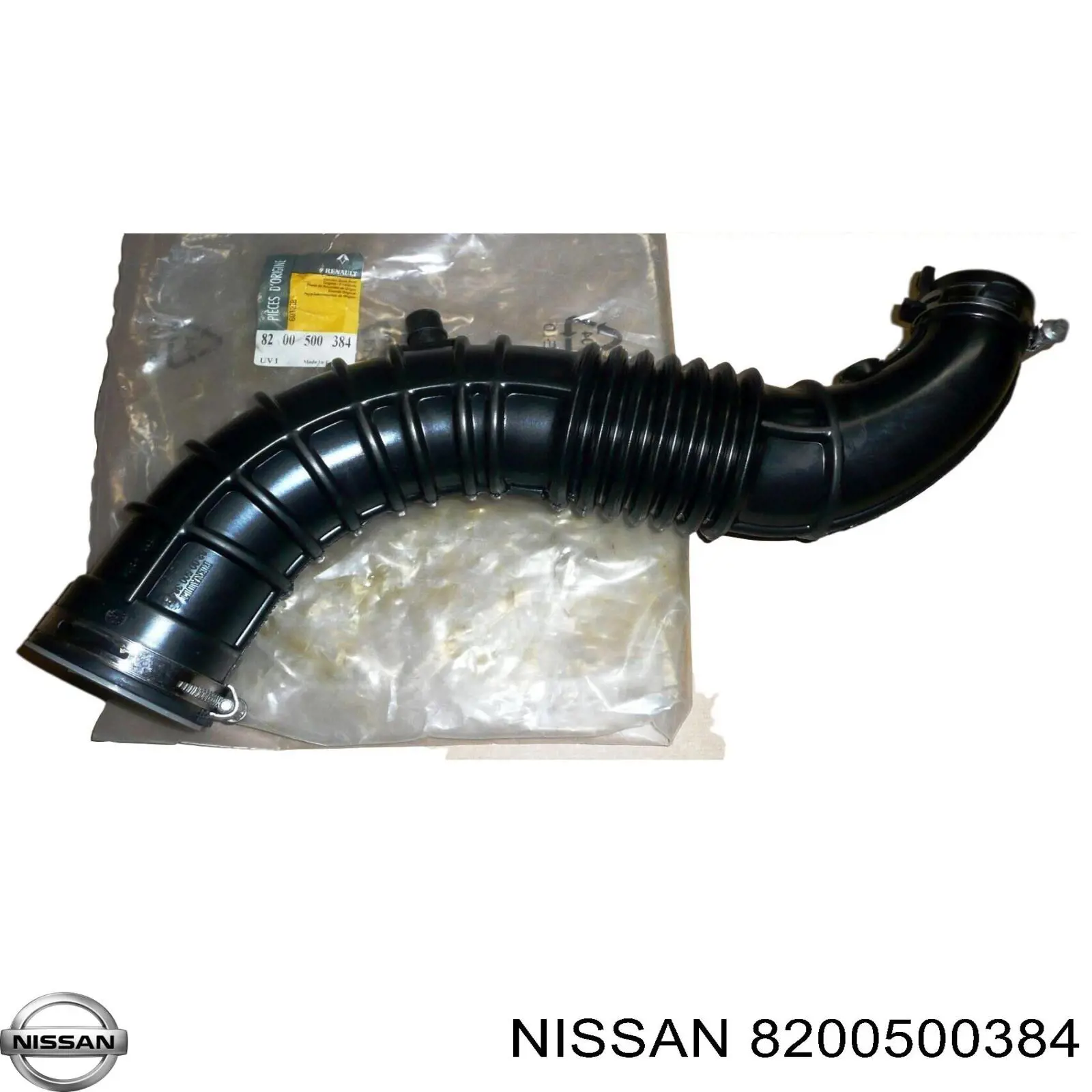 Патрубок повітряний, вихід повітряного фільтра 8200500384 Nissan/Infiniti