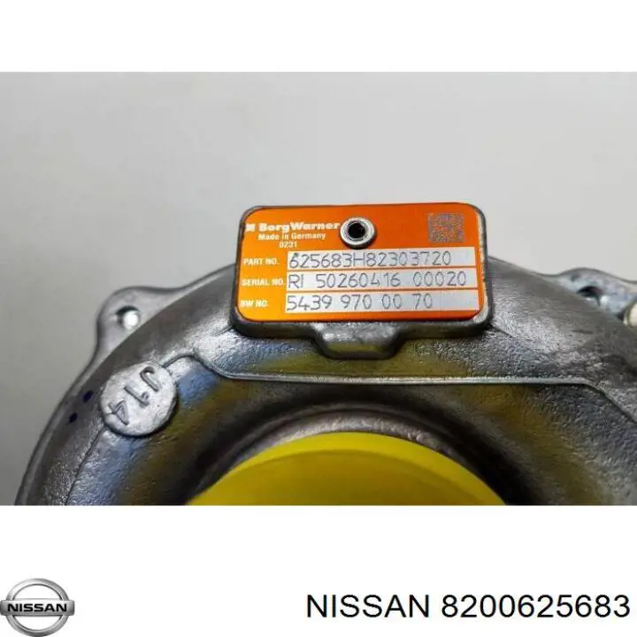 Турбіна 8200625683 Nissan