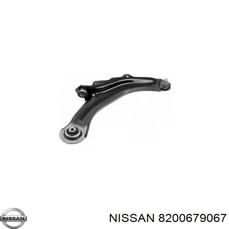 Важіль передньої підвіски нижній, правий 8200679067 Nissan