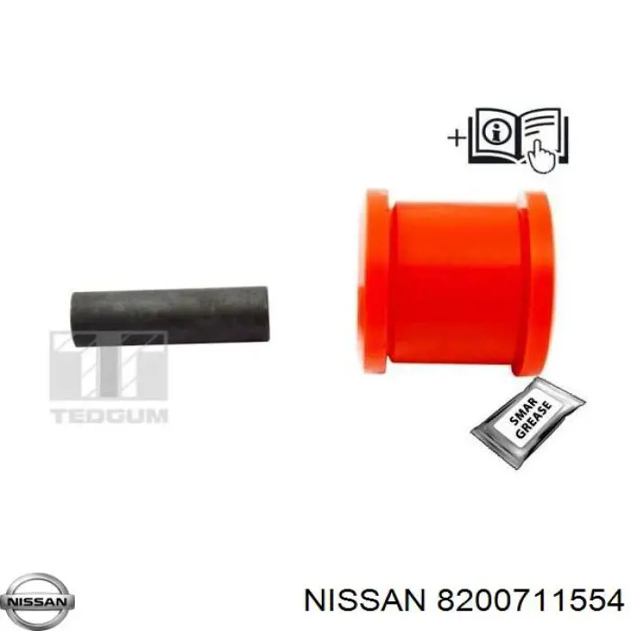 8200711554 Nissan сайлентблок переднього нижнього важеля