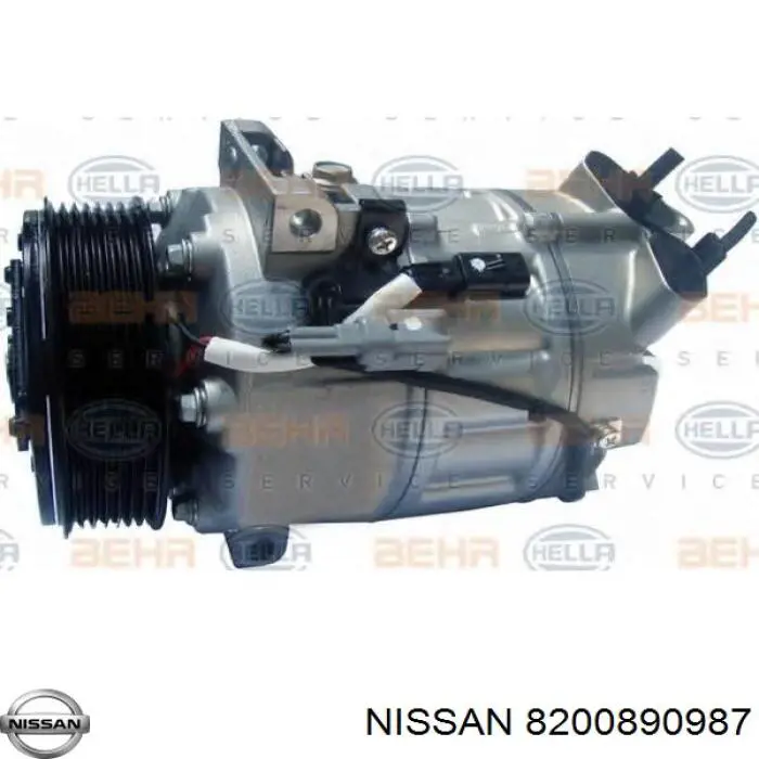 Компресор кондиціонера 8200890987 Nissan