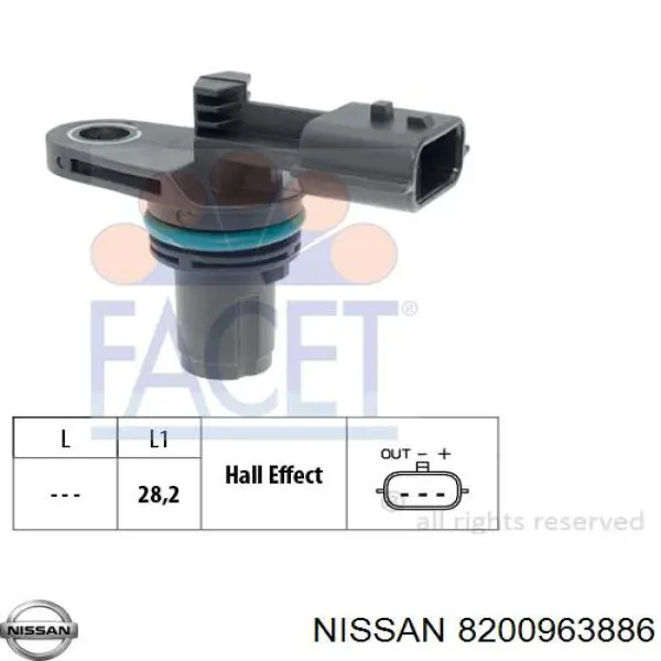 Датчик фаз Nissan/Infiniti 8200963886 ціна, від 12.63 USD