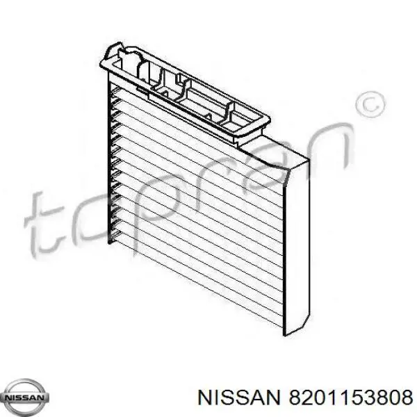 8201153808 Nissan/Infiniti Внутрішньосалонний фільтр