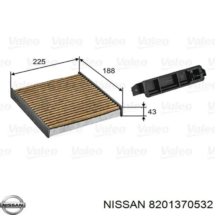 8201370532 Nissan/Infiniti Внутрішньосалонний фільтр