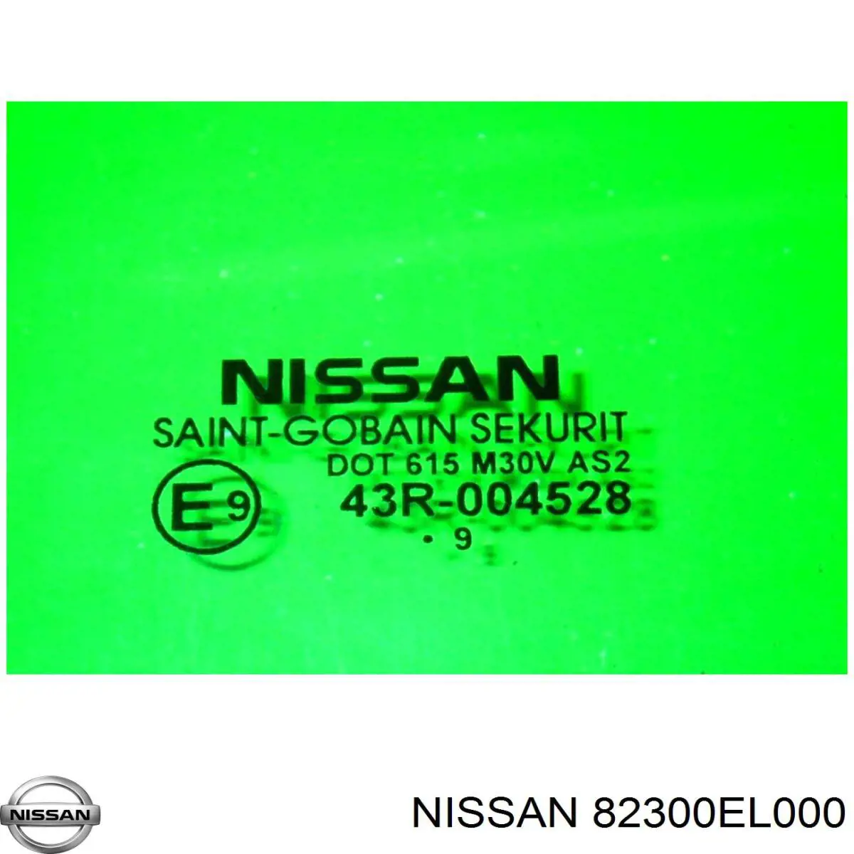 82300EL000 Nissan/Infiniti Вікно задніх дверей
