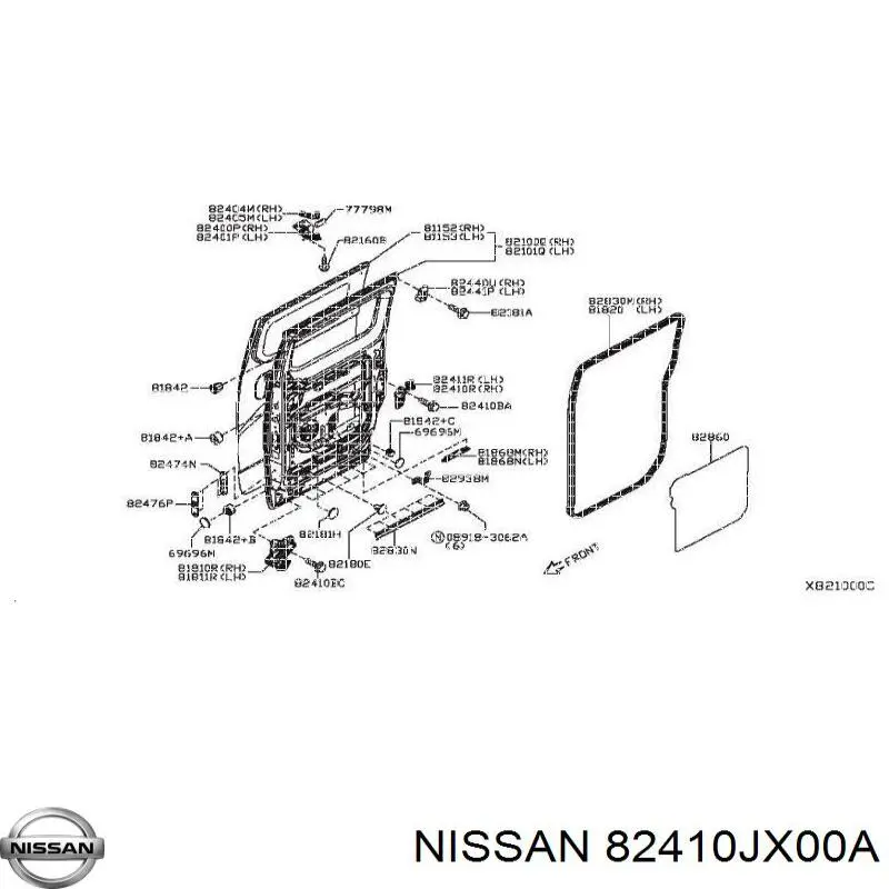  82410JX00A Nissan