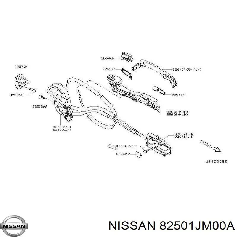 Купити 82501JM00A Nissan/Infiniti 