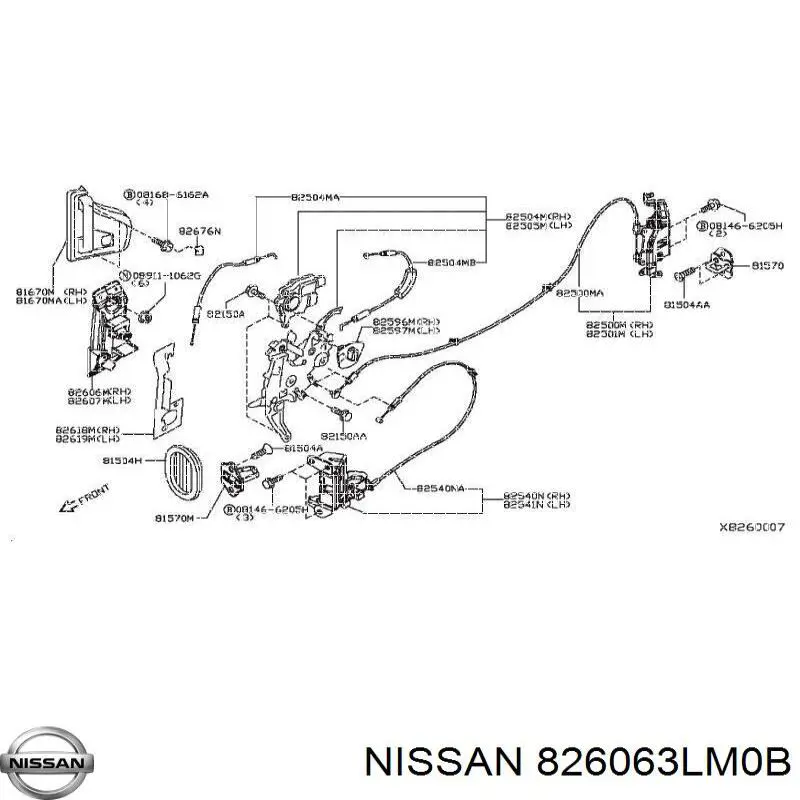  826063LM0B Nissan