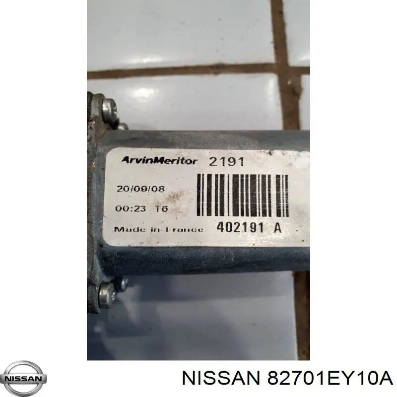 Механізм стеклопод'емника двері задньої, лівої Nissan/Infiniti 82701EY10A ціна, від 45.40 USD