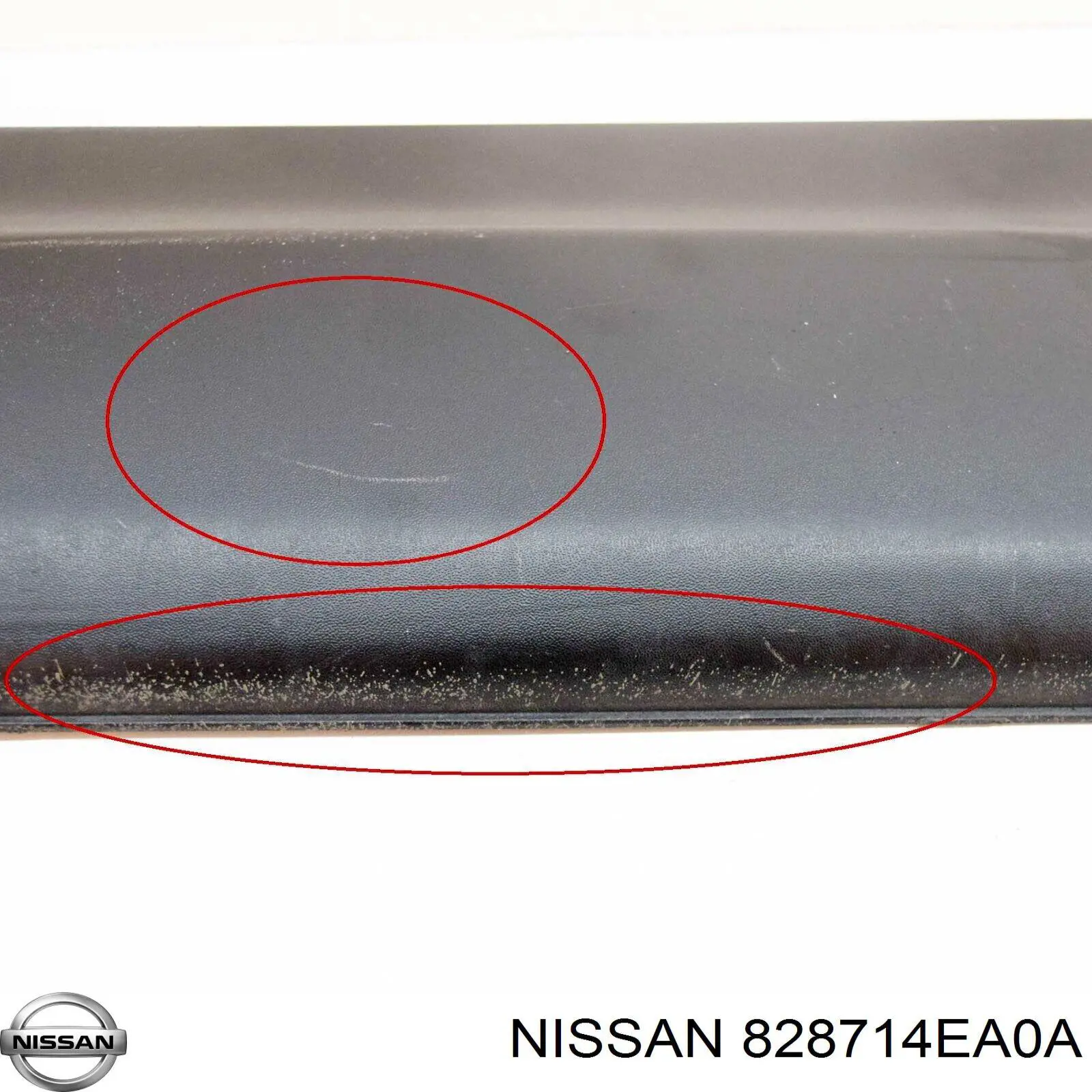 Молдинг задніх лівих дверей Nissan Qashqai 2 (J11) (Нісан Кашкай)