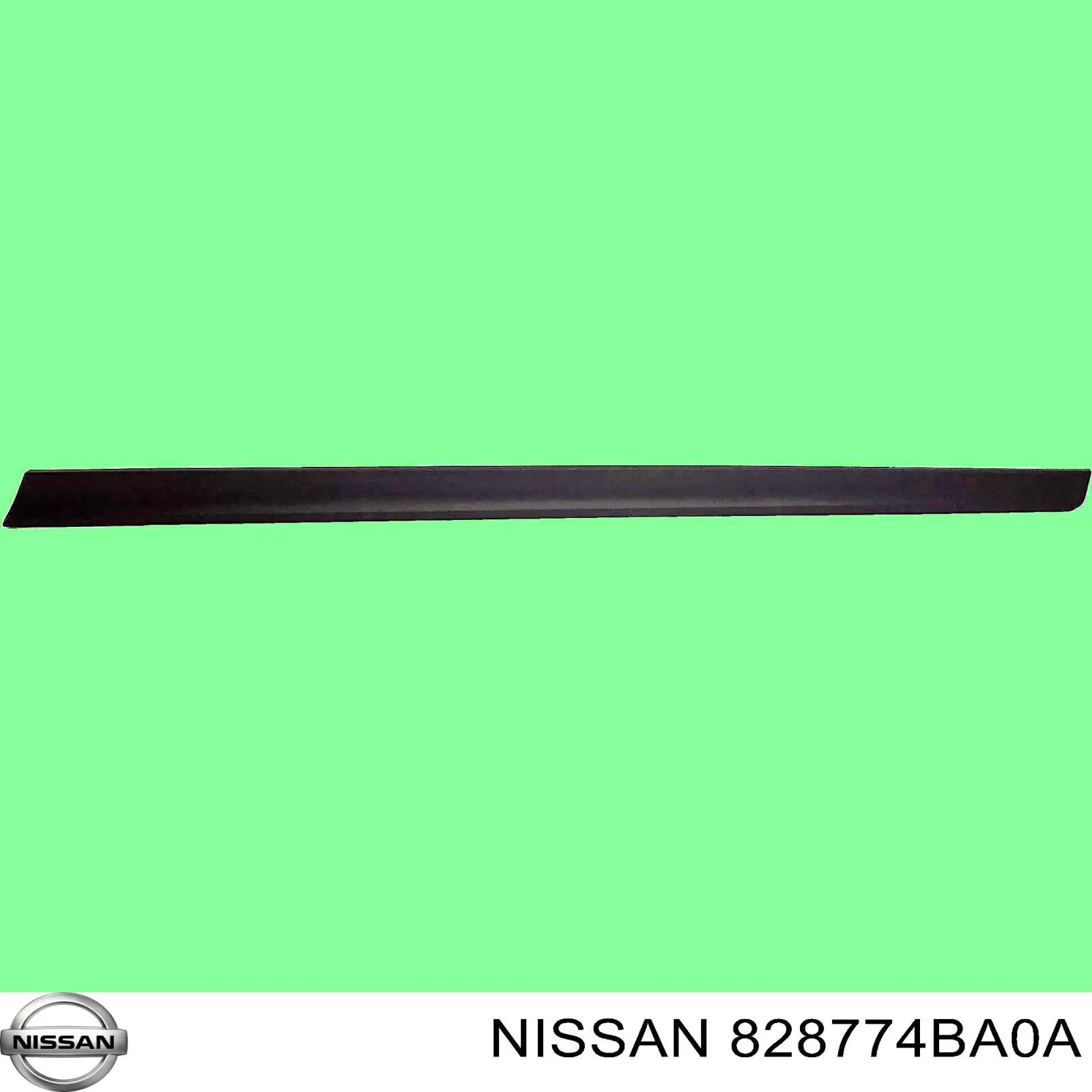 Молдинг задніх лівих дверей Nissan Rogue (T32U) (Нісан Роуг)