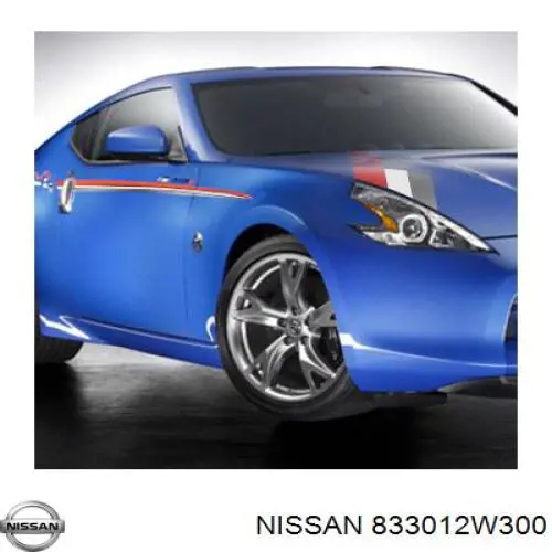 Скло багажного відсіку, ліве 833012W300 Nissan