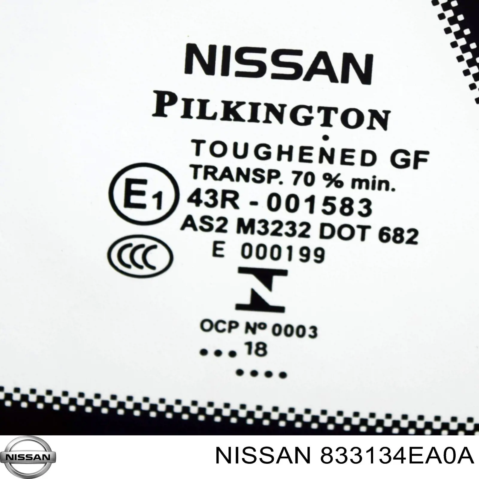 833134EA0A Nissan/Infiniti Скло кузова/багажного відсіку, ліве