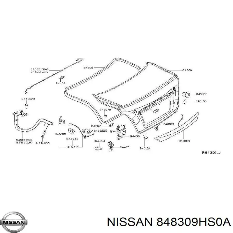  848309HS0A Nissan