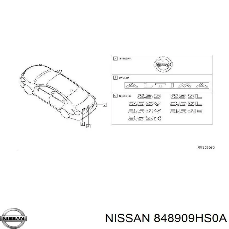 848909HS0A Nissan/Infiniti 