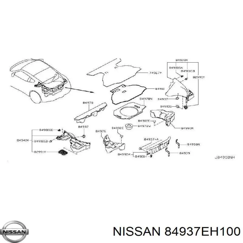 84937EH100 Nissan/Infiniti 