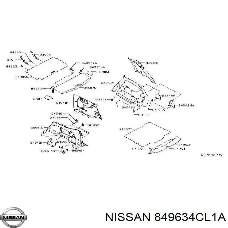  Nissan/Infiniti 849634CL1A ціна, від 10.14 USD