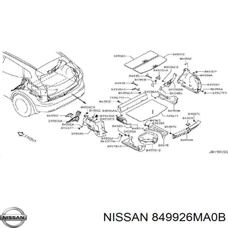  849926MA0B Nissan