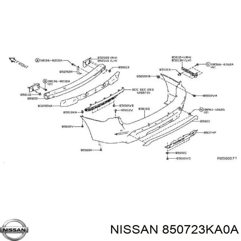 Nissan/Infiniti 850723KA0A ціна, від 56.58 USD