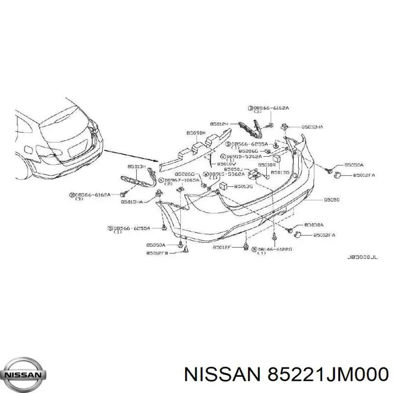 Купити 85221JM000 Nissan/Infiniti 