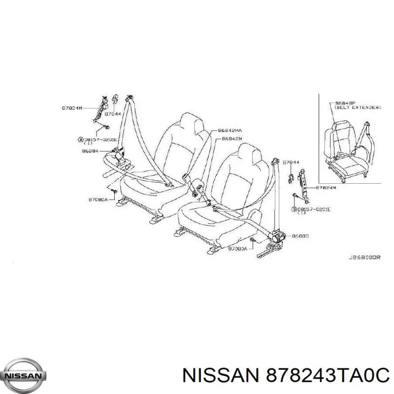  Nissan/Infiniti 878243TA0C ціна, від 6.30 USD