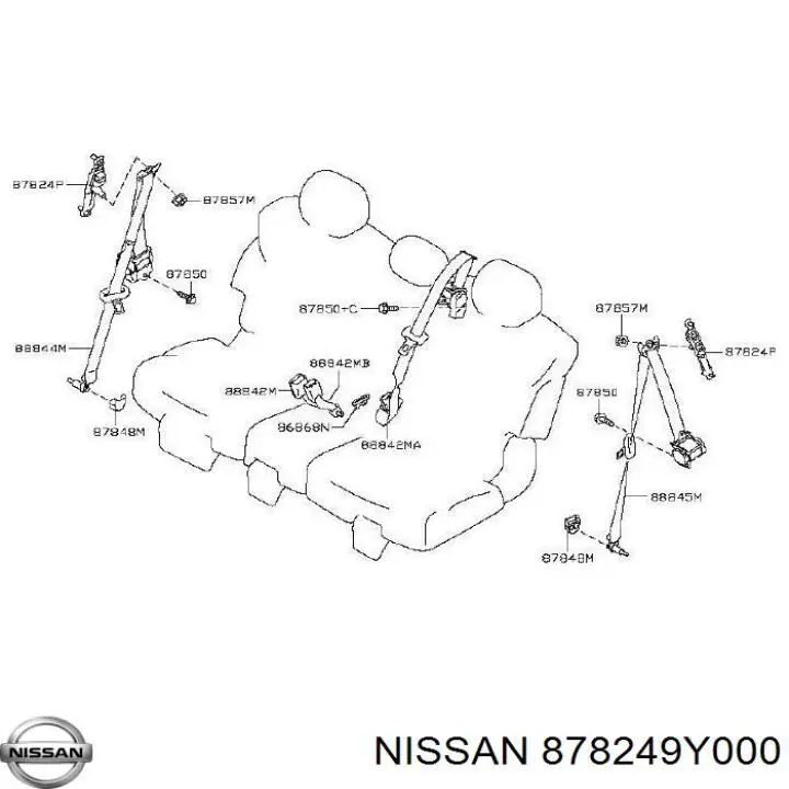  878249Y000 Nissan