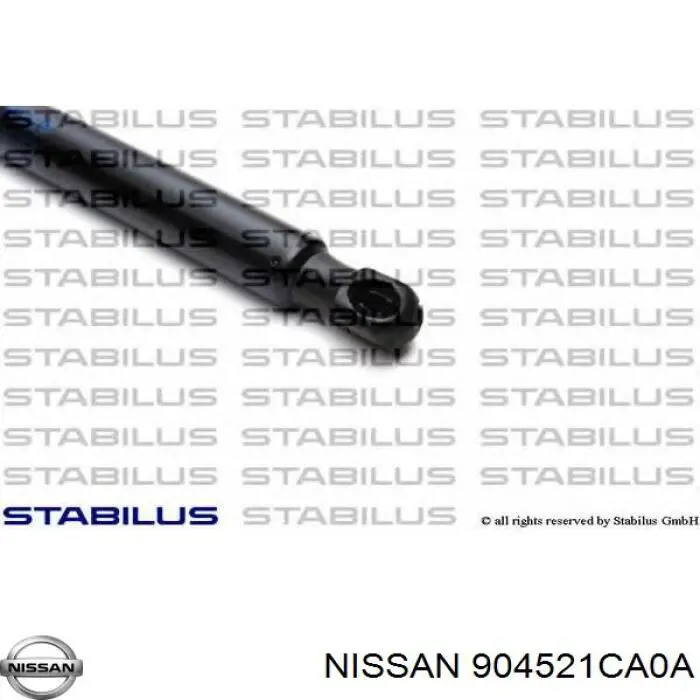 Амортизатор двері задньої Nissan/Infiniti 904521CA0A ціна, від 11.05 USD