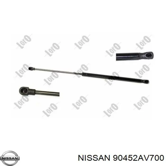 Амортизатор кришки багажника/ двері 3/5-ї задньої Nissan Primera (WP12) (Нісан Прімера)