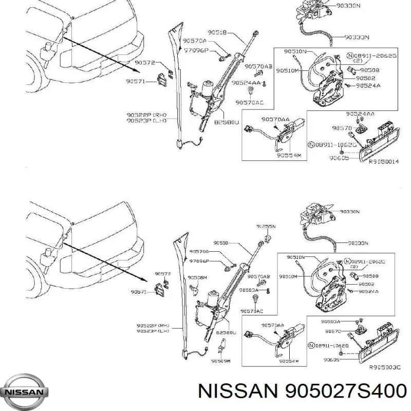  Nissan/Infiniti 905027S400 ціна, від 253.26 USD
