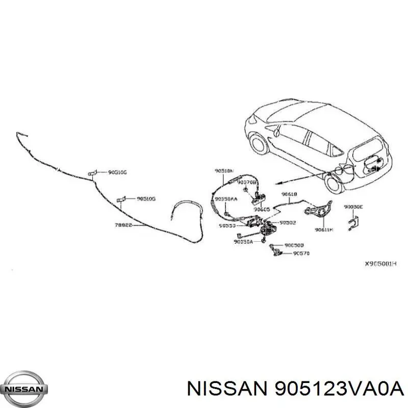  Nissan/Infiniti 905123VA0A ціна, від 19.00 USD